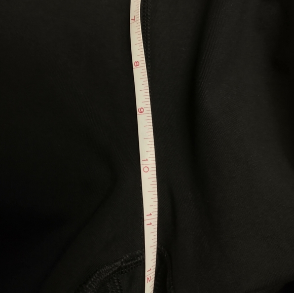 Sz 16 NWT ZIM & ZOE Active Black Crop Leggings with Eyelet Detail above Ankles - Picture 14 of 15